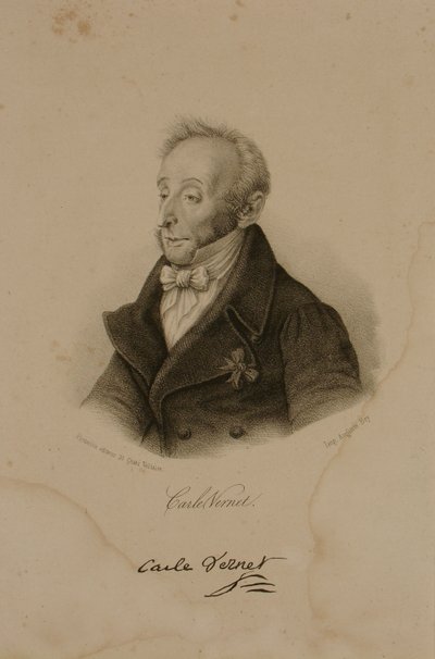 Antoine Charles Horace Vernet, joka tunnetaan nimellä Carle Vernet (1758-1836) tekijältä Francois Seraphin Delpech