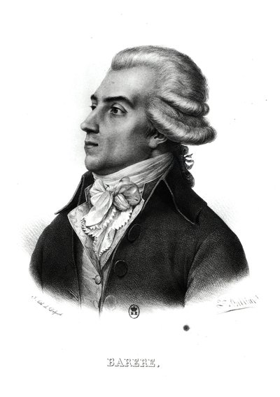 Bertrand Barere de Vieuzac (1755-1841) (kaiverrus) (bw kuva) tekijältä Francois Seraphin Delpech