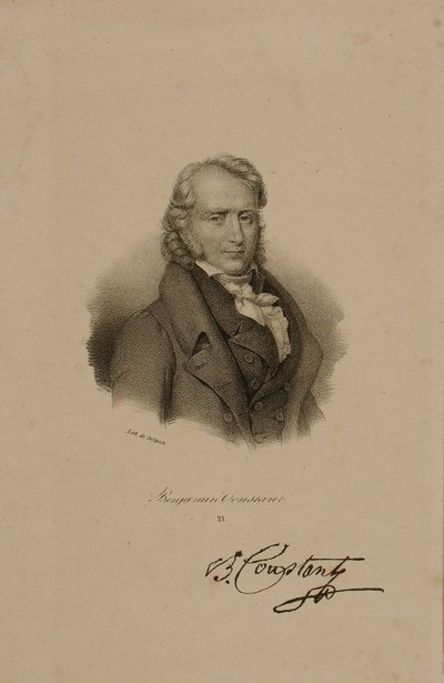 Henri Benjamin Constant de Rebecque (1767-1830) tekijältä Francois Seraphin Delpech