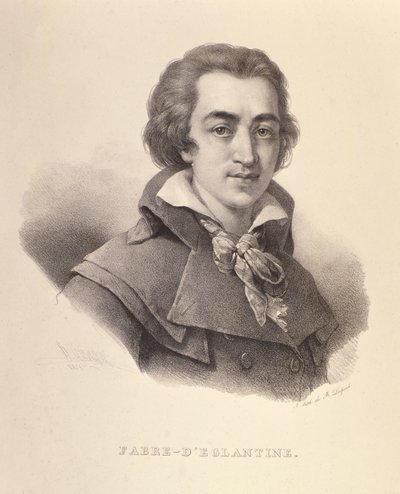 Fabre dEglantinen (1750-94) muotokuva, 1825 tekijältä Francois Seraphin Delpech