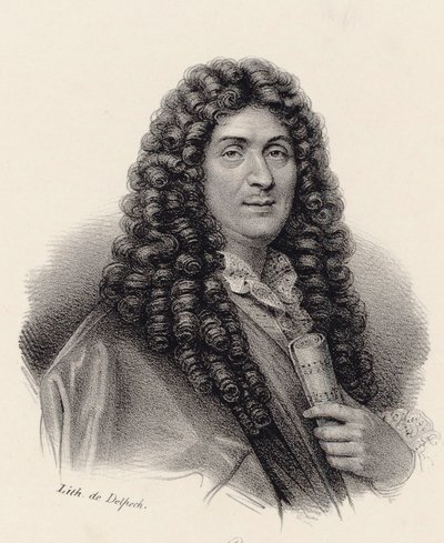 Muotokuva säveltäjä Jean-Baptiste Lullystä 1632-1687. tekijältä Francois Seraphin Delpech