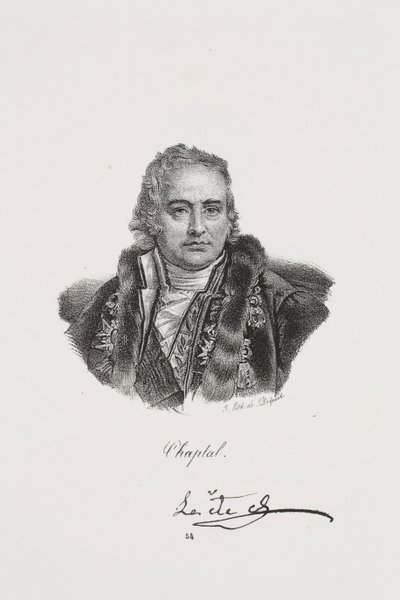 Jean Antoine Chaptalin muotokuva tekijältä Francois Seraphin Delpech