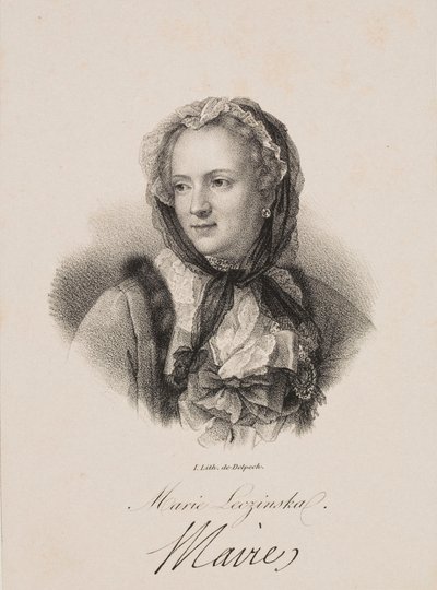 Maria Leszczyńskan muotokuva tekijältä Francois Seraphin Delpech