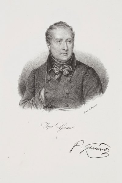 Taidemaalari François Gérardin muotokuva tekijältä Francois Seraphin Delpech