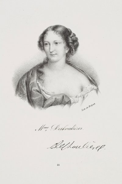Kirjailija Antoinette Des Houlièresin muotokuva tekijältä Francois Seraphin Delpech