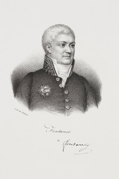 Kirjailija Louis Jean-Pierre, markiisi de Fontanesin muotokuva tekijältä Francois Seraphin Delpech