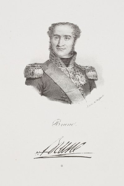 Marsalkka Guillaume Brunen muotokuva tekijältä Francois Seraphin Delpech