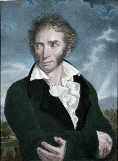 Ugo Foscolon muotokuva tekijältä Francois Xavier (after) Fabre