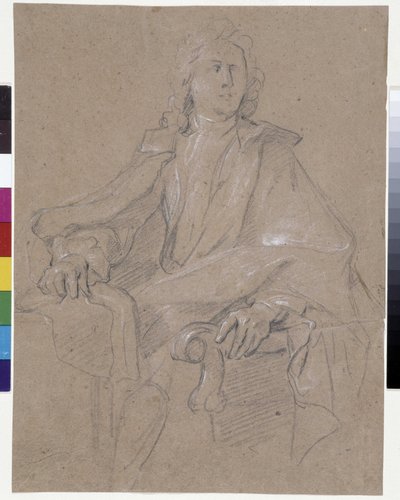 Jules Hardouin Mansartin (1645-1708) muotokuva (öljy kankaalle) tekijältä Francois de Troy