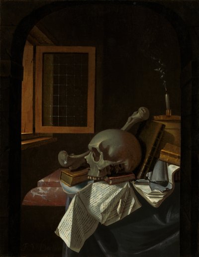 Vanity Still Life, c. 1650 tekijältä Francois van Daellen