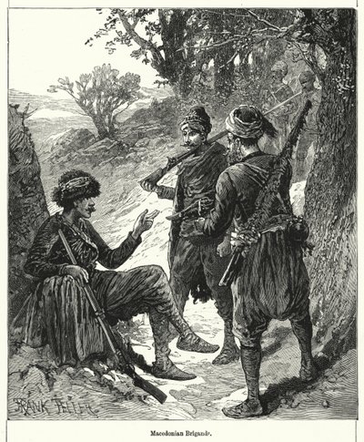 Makedonian Brigands (kaiverrus) tekijältä Frank (after) Feller