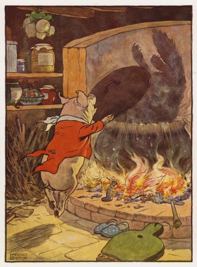Kuvitus kolmelle porsaalle tekijältä Frank Adams