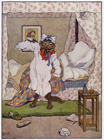 Punahilkka (väri litho) tekijältä Frank Adams