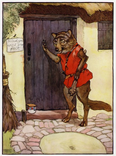 Punahilkka (väri litho) tekijältä Frank Adams