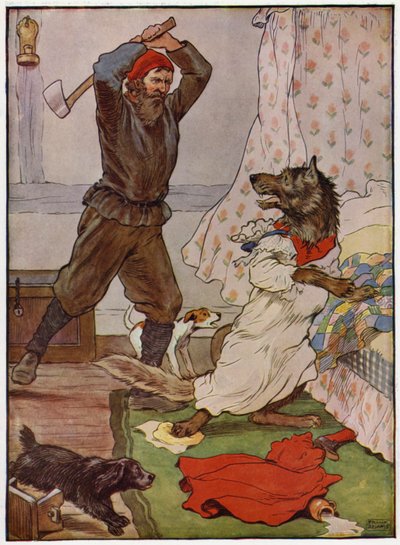 Punahilkka (värilitografia) tekijältä Frank Adams
