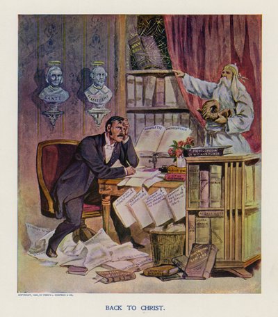 Takaisin Kristuksen luo (värilitografia) tekijältä Frank Beard