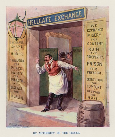 Kansan valtuuttamana (värilitografia) tekijältä Frank Beard