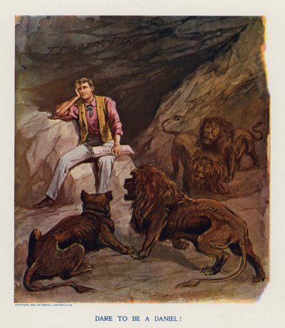 Uskalla olla Daniel! (värilitografia) tekijältä Frank Beard