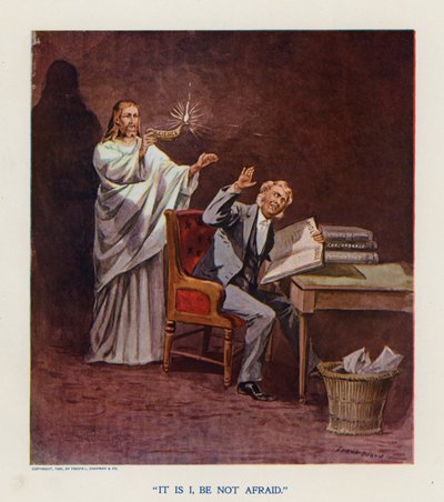 "Se olen minä" (värilitografia) tekijältä Frank Beard