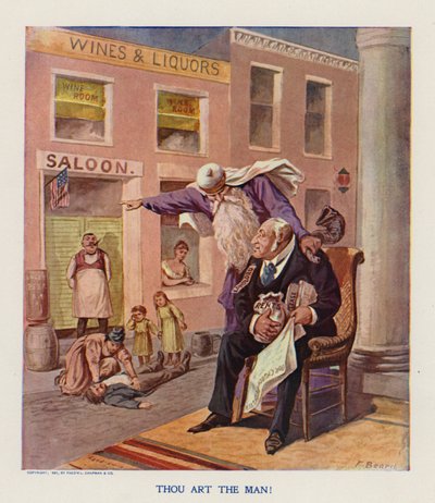 Sinä olet mies! (värilitografia) tekijältä Frank Beard