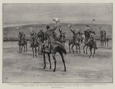 Kolme hurraaa kuninkaalle, Hänen Majesteettinsa syntymäpäiväkatsaus Aldershotissa tekijältä Frank Dadd