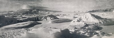 Ala Koettlitzin jäätikkö, joka näyttää sulavan veden vaikutuksen, c1911, 1913 tekijältä Frank Debenham
