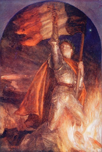 Resurgam tai I Shall Rise Again, Frank Dickseen maalauksen mukaan, teoksesta King Albert