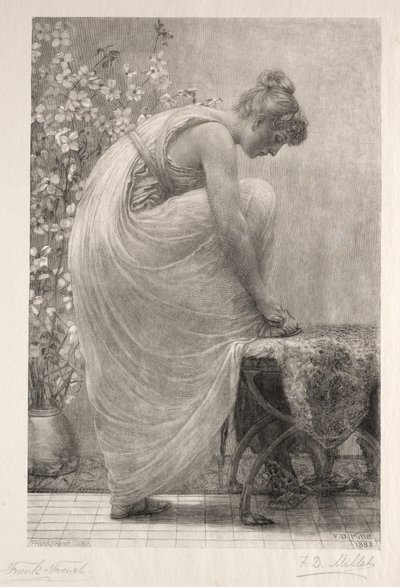 Sandaalin nyöritys, 1886. tekijältä Frank French