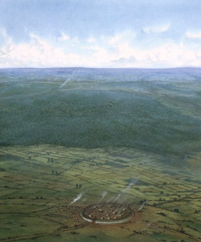Linnoitettu aitaus, Etelä-Englanti, n. 1000 eaa. tekijältä Frank Gardiner