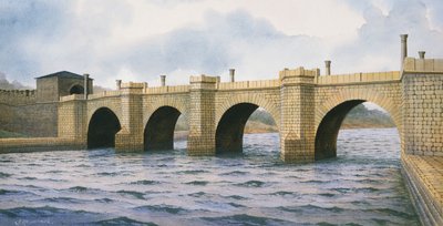 Hadrianuksen seinä Chesters Bridge Abutment, 200-luku, n. 1990-2010 tekijältä Frank Gardiner