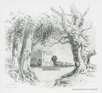 Doddingtonin linna (litografia) tekijältä Frank Greenwood