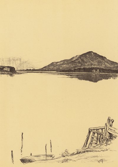 Windermere Newby Bridgeltä (litografia) tekijältä Frank Greenwood