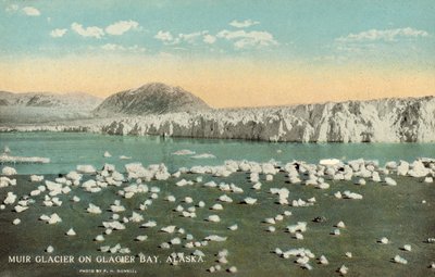 Muir Glacier, Glacier Bay, Alaska, USA (värikuva) tekijältä Frank H. Nowell
