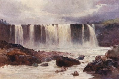 Uusi-Seelanti: Wairua Falls (värilitro): Wairua Falls (värilitro) tekijältä Frank H Wright