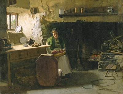 Perunoiden kuoriminen tekijältä Frank Holl