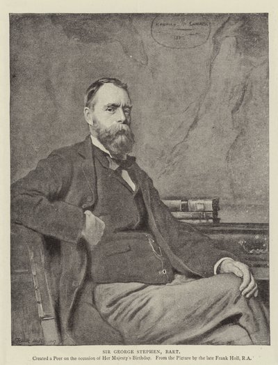Sir George Stephen, vapaaherra tekijältä Frank Holl