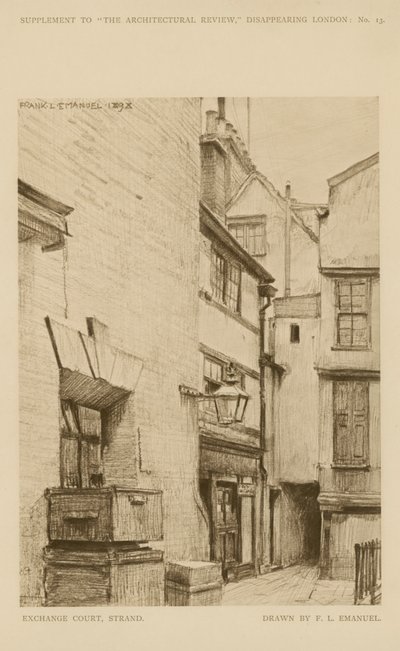 Exchange Court on the Strand (kaiverrus) tekijältä Frank Lewis Emanuel