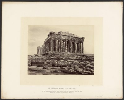 Parthenon, Ateena, lännestä katsottuna tekijältä Frank Mason Good