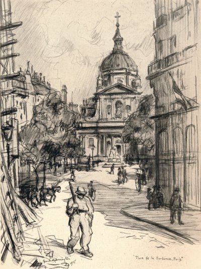 Place de la Sorbonne, 1915 tekijältä Frank Milton Armington