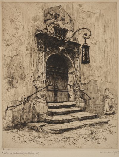 Portaali Rathaus Rothenburg tekijältä Frank Milton Armington