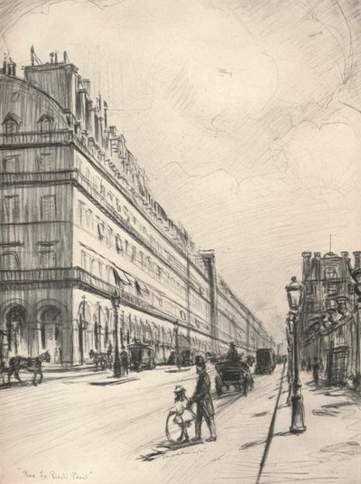 Rue de Rivoli, 1915 tekijältä Frank Milton Armington