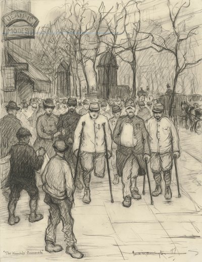 The Woundeds Promenade, 1917 tekijältä Frank Milton Armington