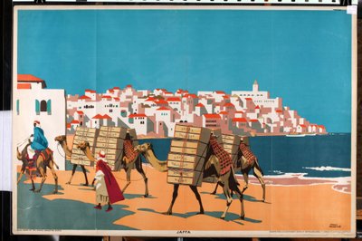 Jaffa, sarjasta "Buy Jaffa Oranges" (värilitho) tekijältä Frank Newbould