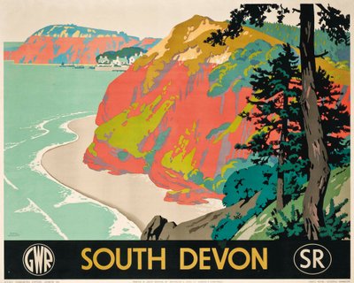 Cartell publicitari de South Devonfinnish tekijältä Frank Newbould