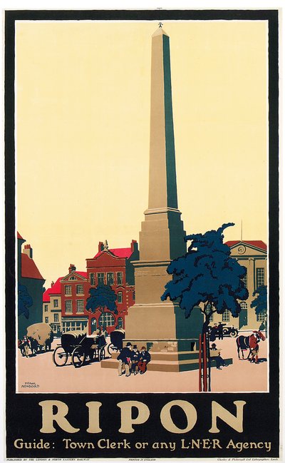 "Ripon", n. 1930 (väri litho) tekijältä Frank Newbould