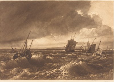The Mouth of the Thames Isle of Sheppey in Distance, 1891. tekijältä Frank Short