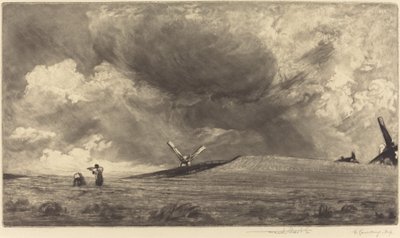 Sussex Down tekijältä Frank Short, after John Constable