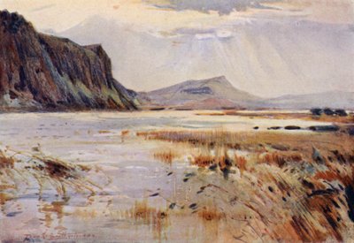 Crag Lough (väri litho) tekijältä Frank Southgate