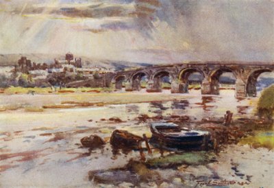 Hexham (väri litho) tekijältä Frank Southgate