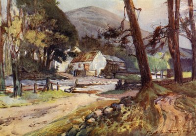 Langleford (väri litho) tekijältä Frank Southgate